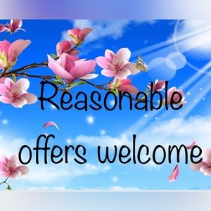 Welcome to my closet. I accept reasonable offers or I will counter your offer.